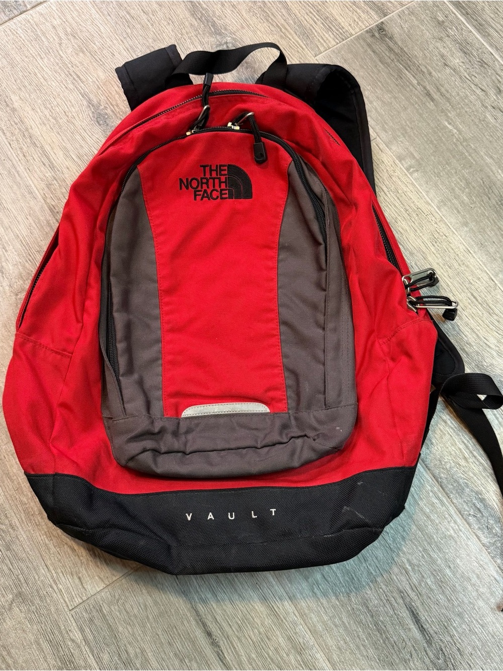 The North Face Vault Adult Red Backpack Outdoor Laptop Hiking Travel Vacation
